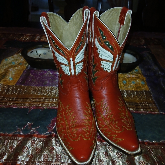 Heritage Boot Company Mariposa Peewee Cowboy Boots, Ladies Size 9.5 - Picture 5 of 14